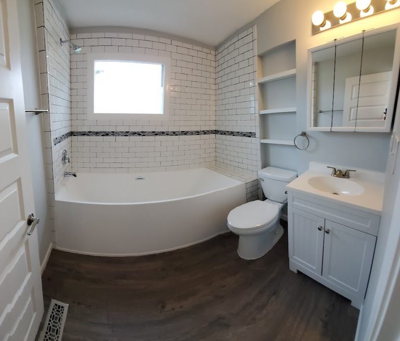 Franklinton full-home, tub, after
