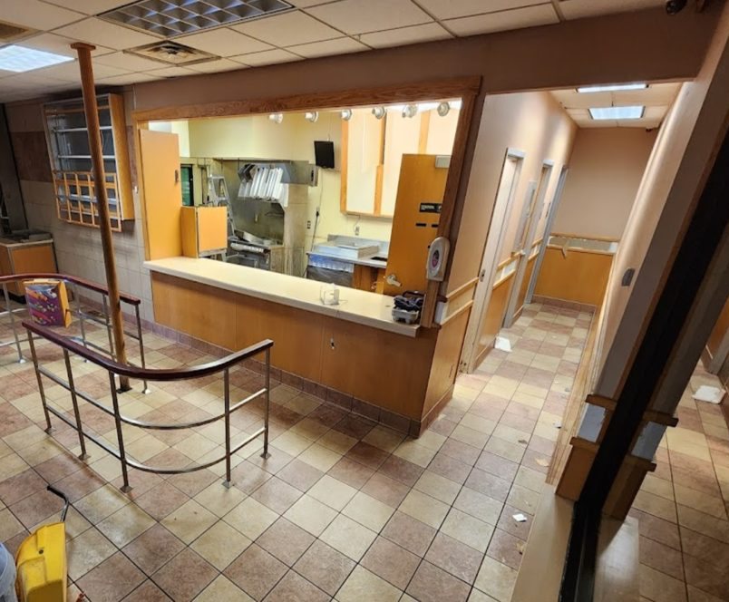 Hibachi restaurant, counter, before